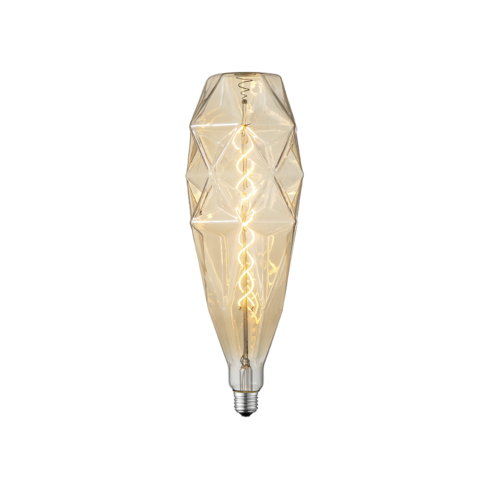 EDISON LED - Filament bulb - Ø 13,0 cm - E27 - 1x6W - 2700K - Amber