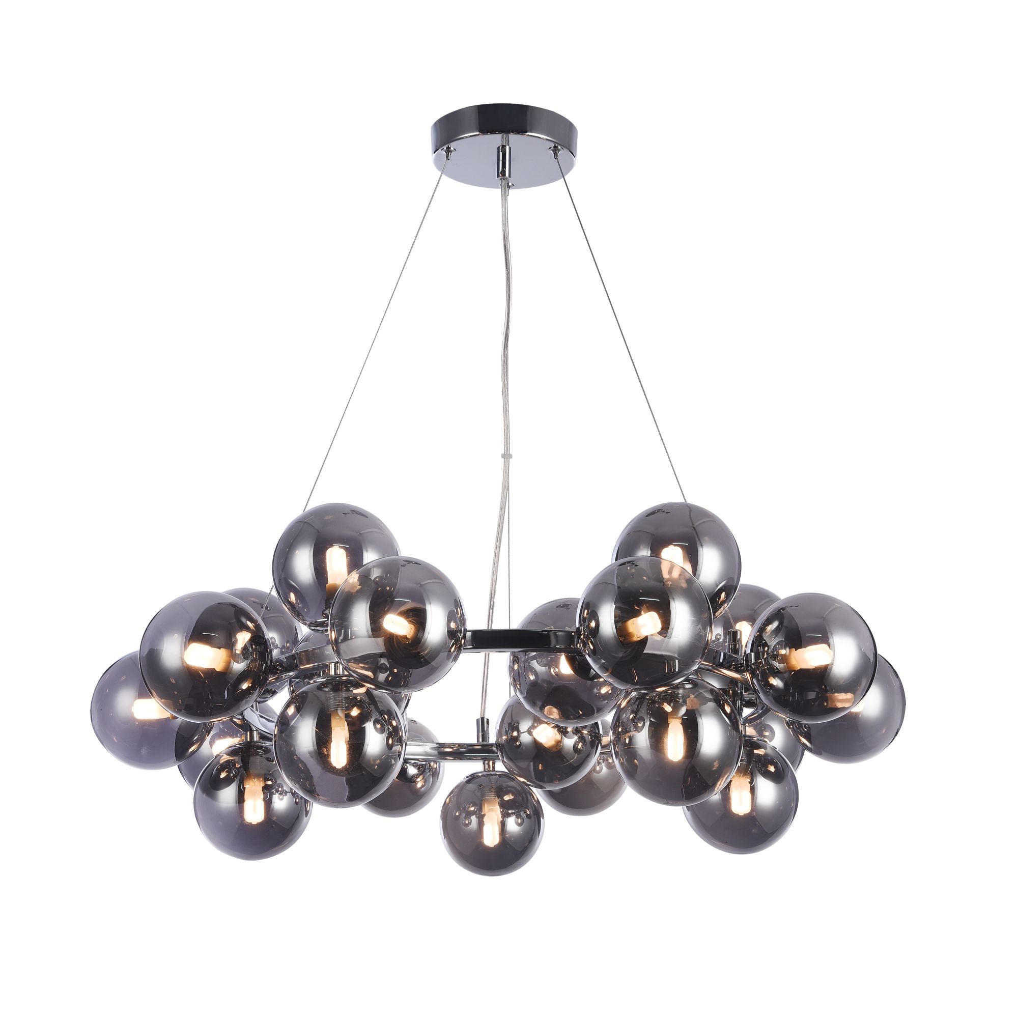 DALLAS - Pendant light - 25 X G9 (28W) - Smoke