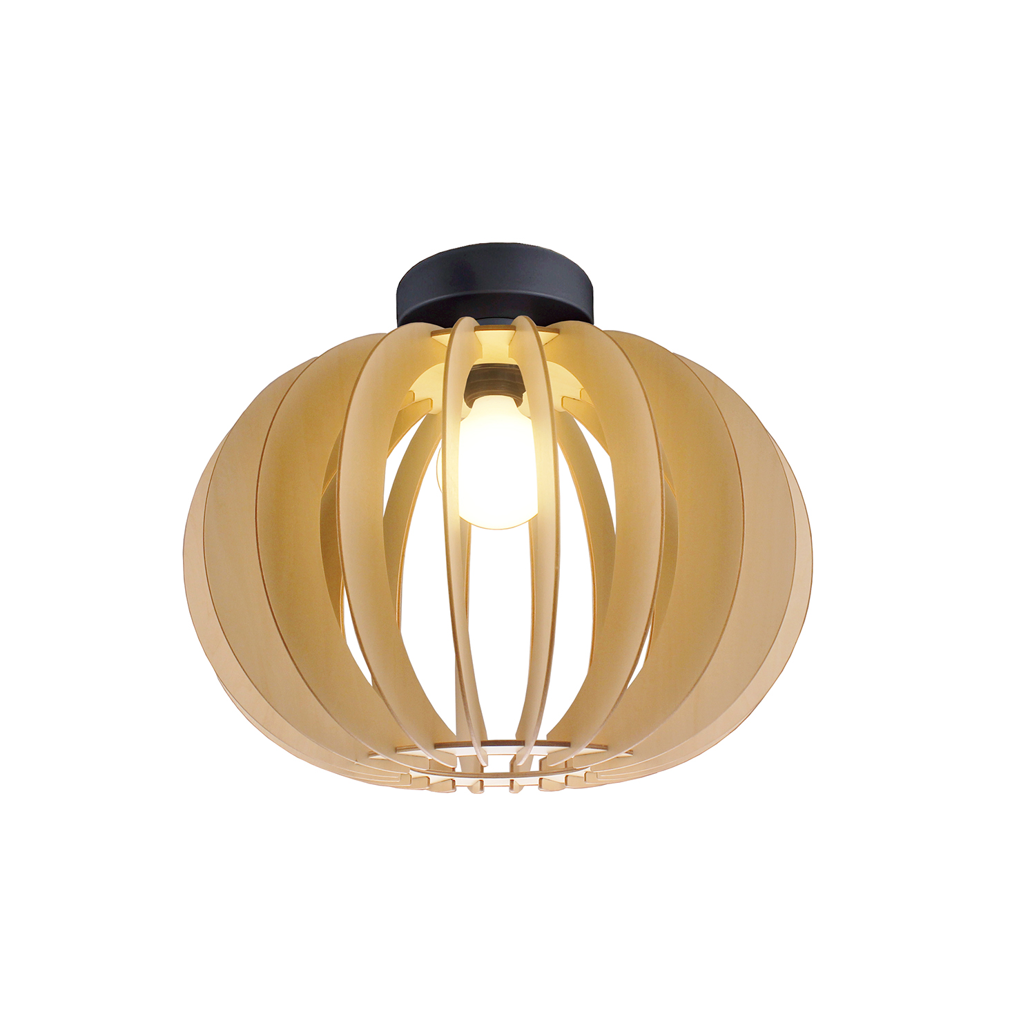 Ceiling light FocusLight LEVI - Ø 41cm - Natural wood