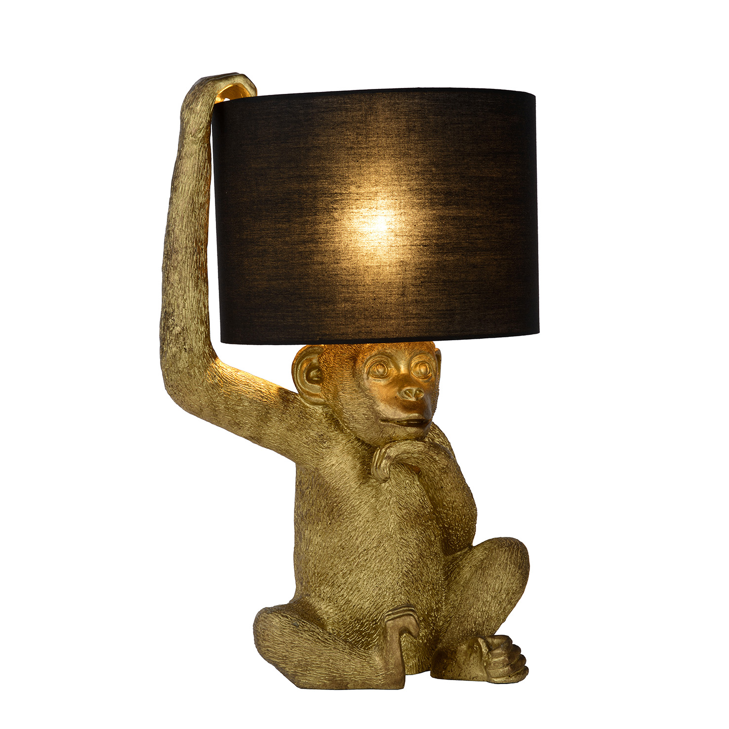 Table lamp EXTRAVAGANZA CHIMP - Ø 30 cm - 1xE14 (40W) - Black / Gold