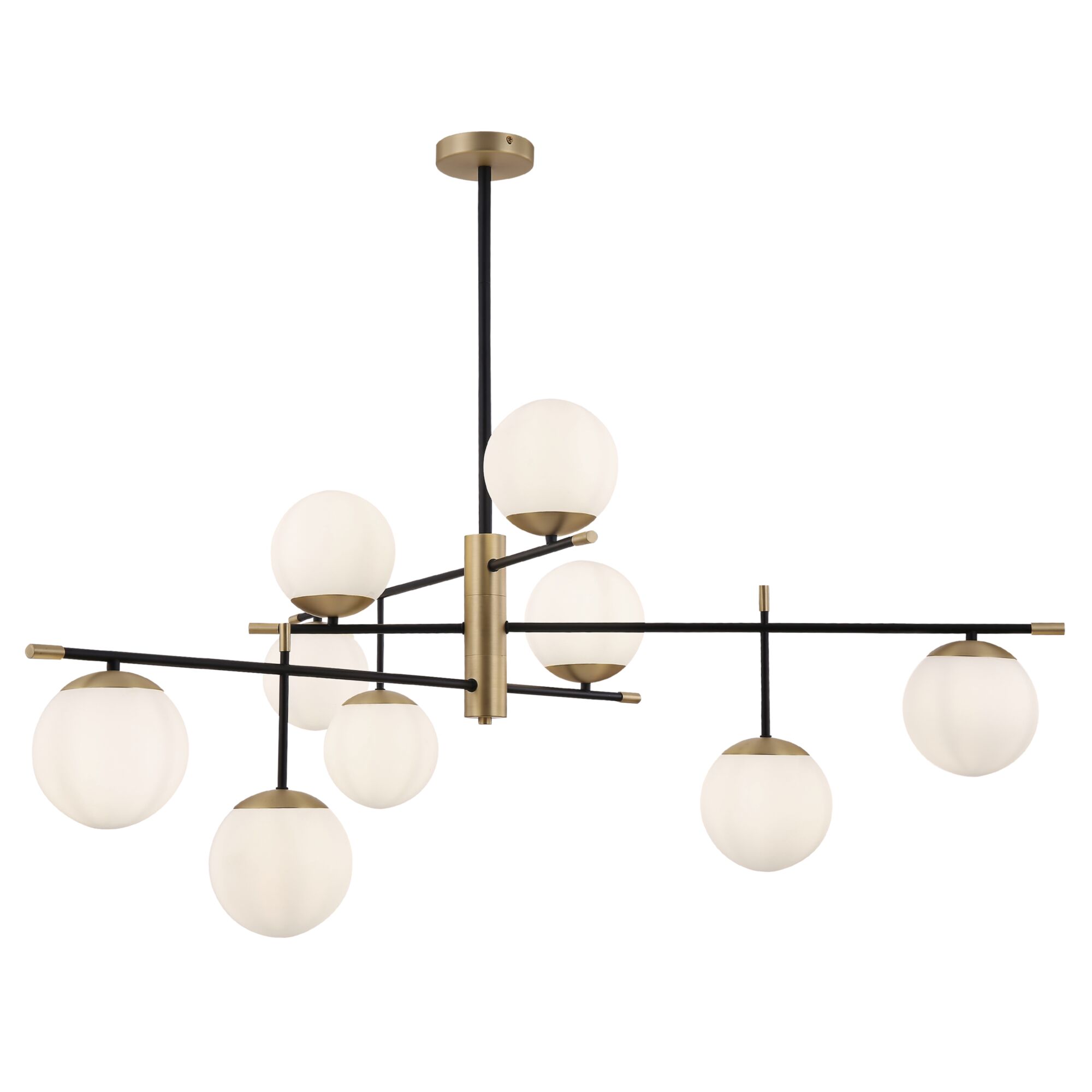 NOSTALGIA - Pendant light - 9X E14 (40W) - Matt gold