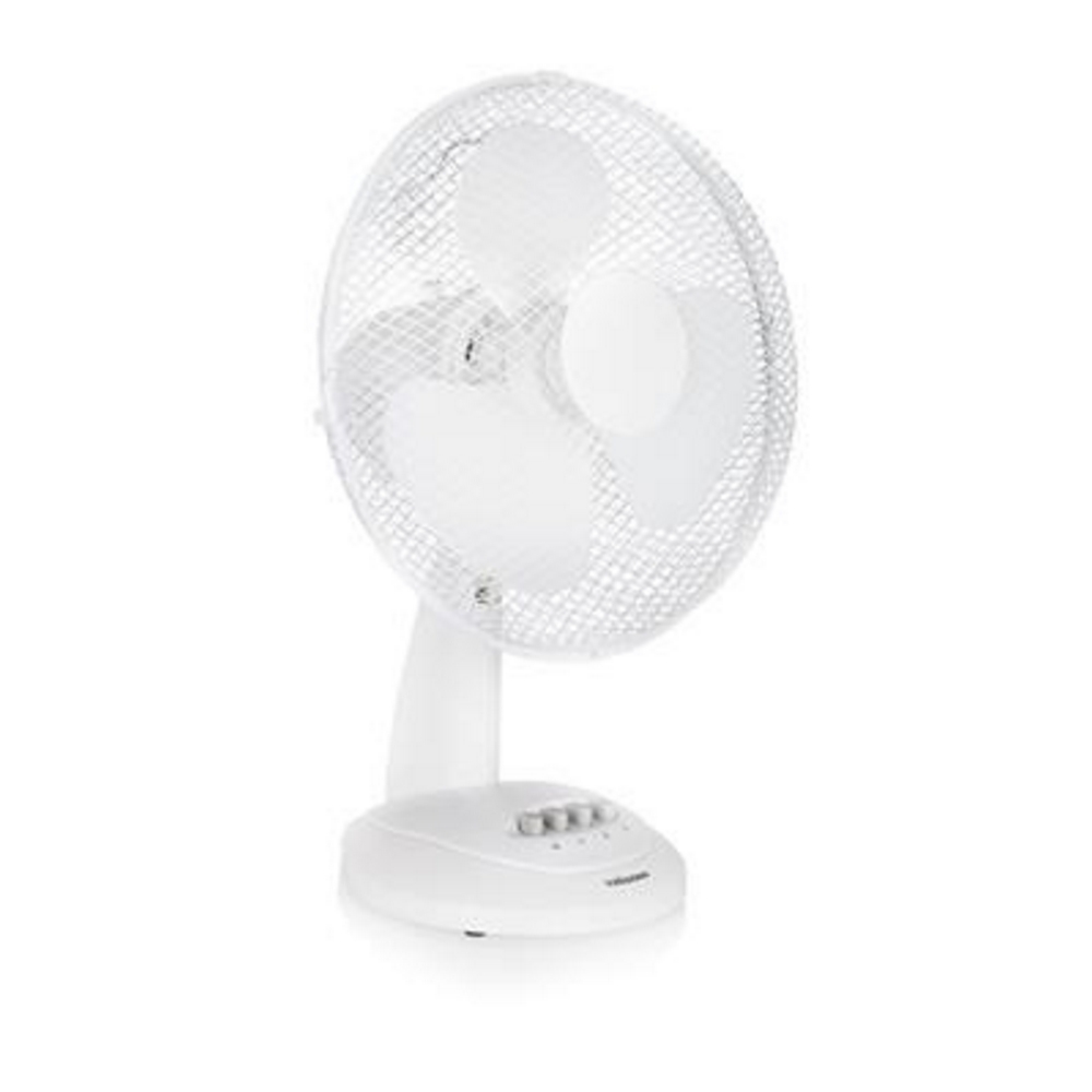 Table fan Ø30cm - white - 3 speed options - Oscillating