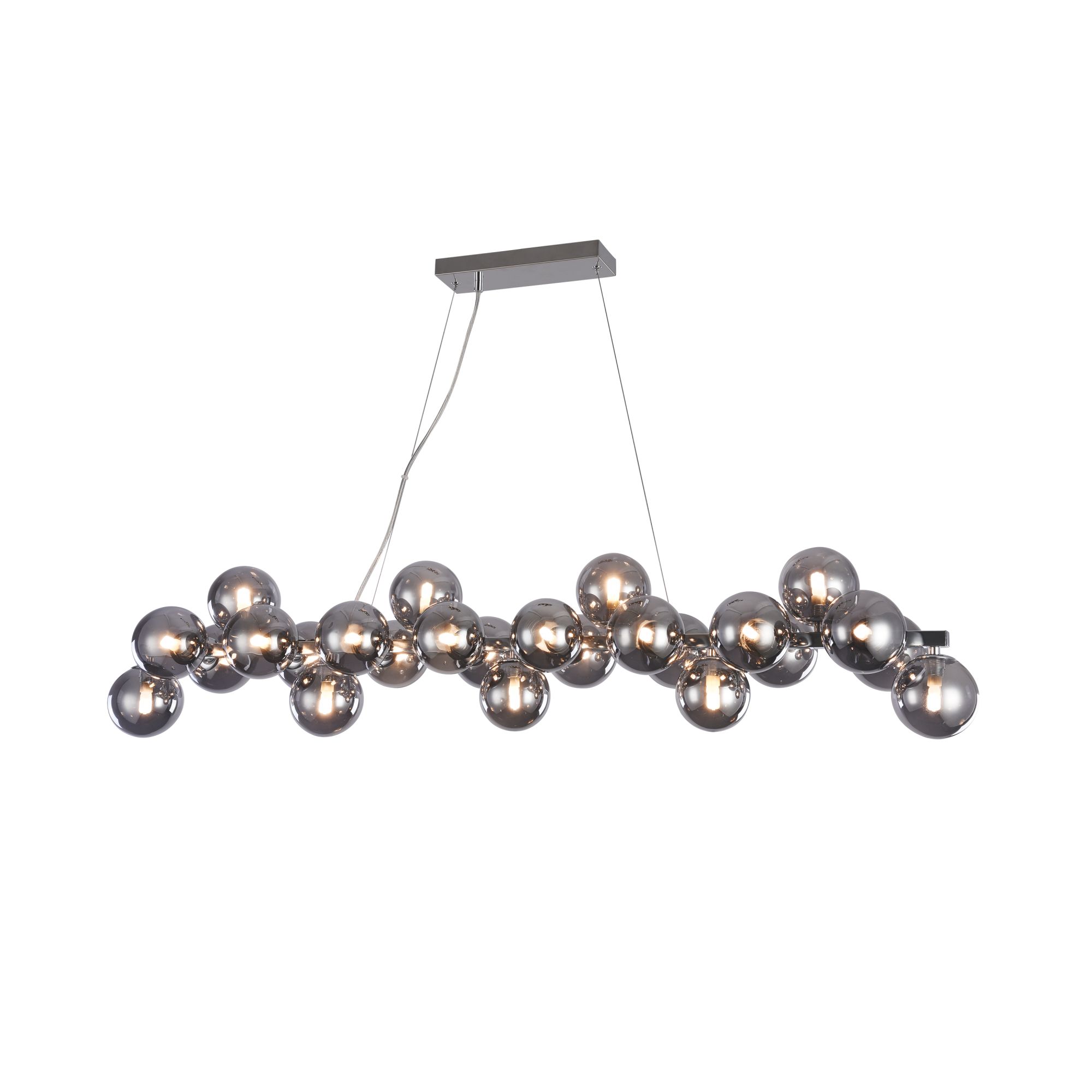 DALLAS - Pendant light - 25 X G9 (28W) - Smoky