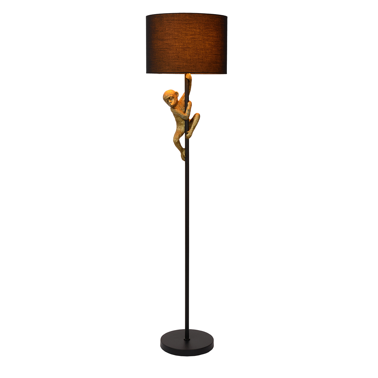 Lattiavalaisin EXTRAVAGANZA CHIMP - Ø 35 cm - 1xE27 (60W) - Musta / Kulta