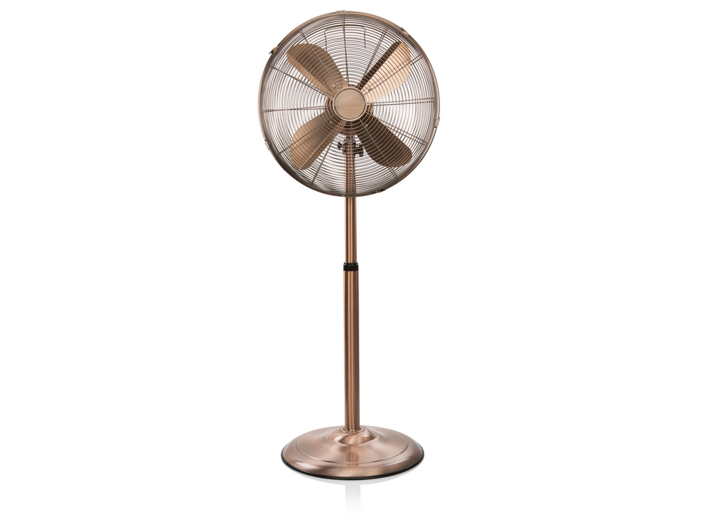  Metal retro floor fan Ø40 cm - Copper - 3 speeds - oscillating