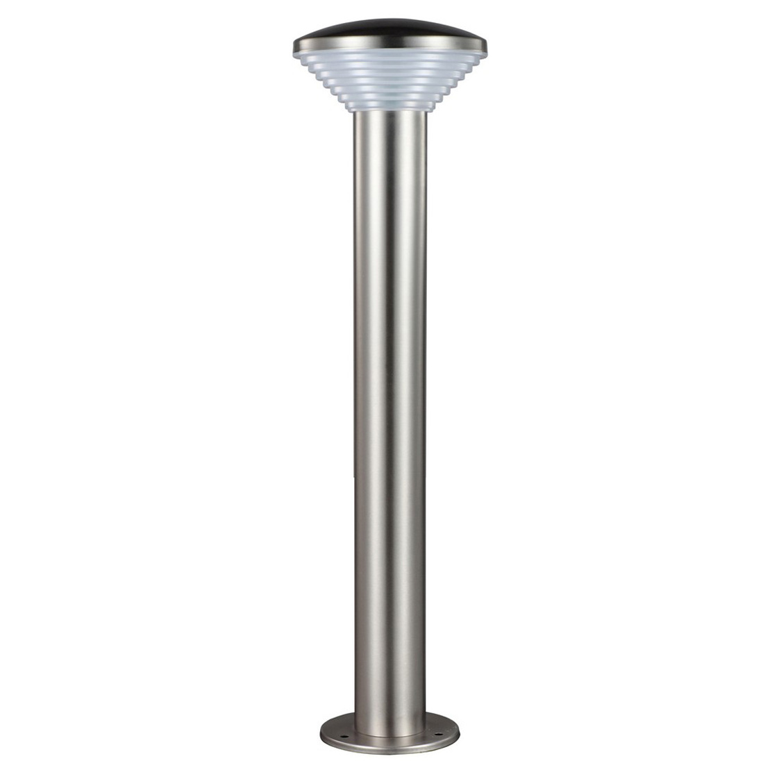 POLUX PIRAMIDA - Ulkopylväsvalaisin - Harjattu teräs - Integroitu LED - 6,5W LED