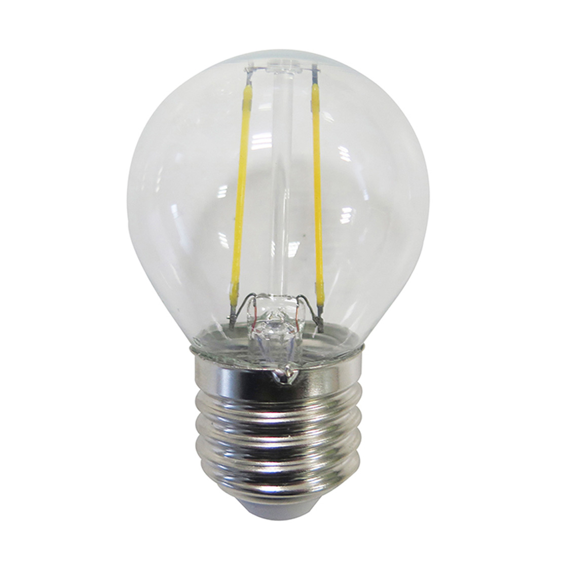 Polux LED filamentti - Kork: 7,4cm - 2W - Läpinäkyvä 