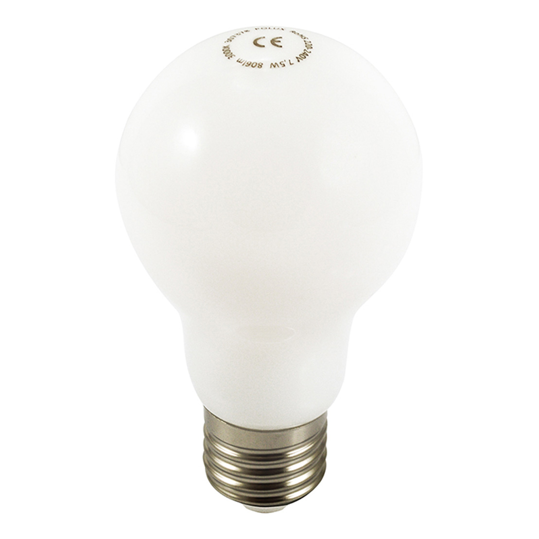 Polux LED A60 E27  7,5W filamentti - Kork: 10,9cm - 7,5W - Maitolasi 