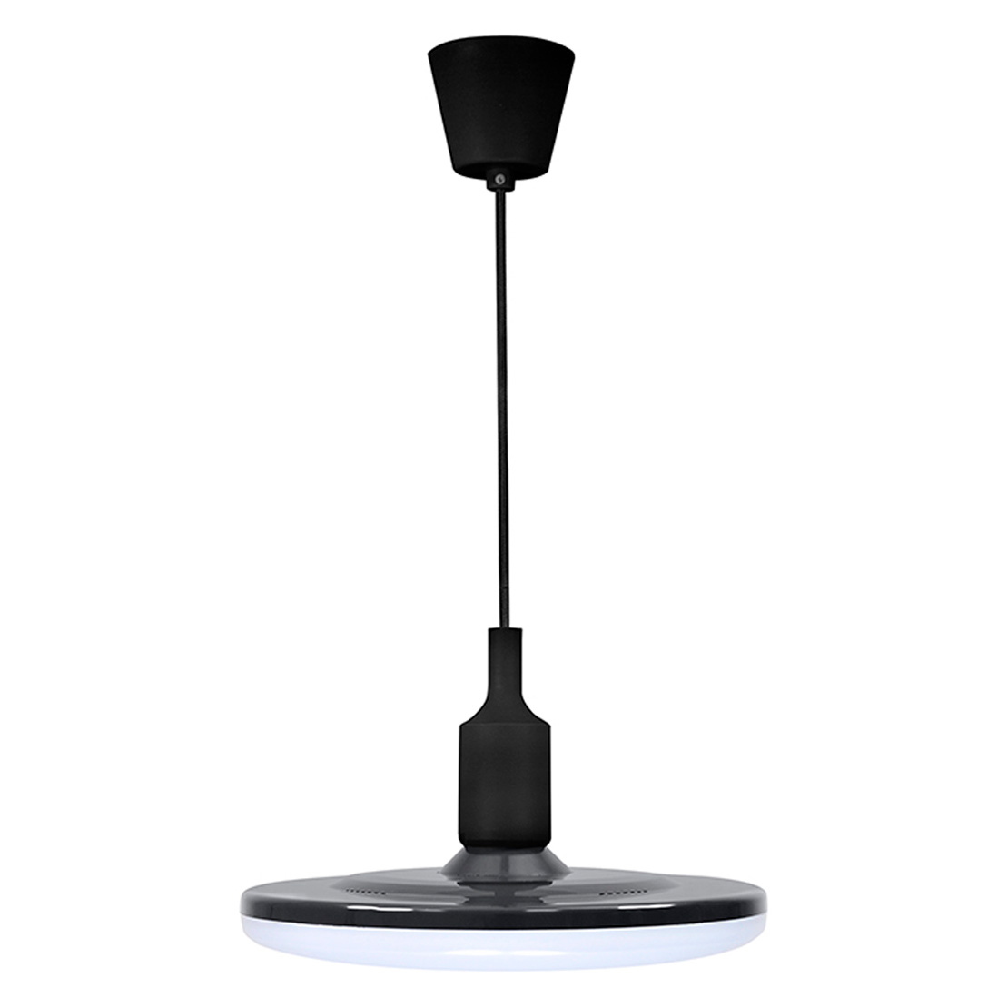 Polux KIKI LED - Pendant lamp - 1xE27 - 10W - Ø: 15,0cm - Black