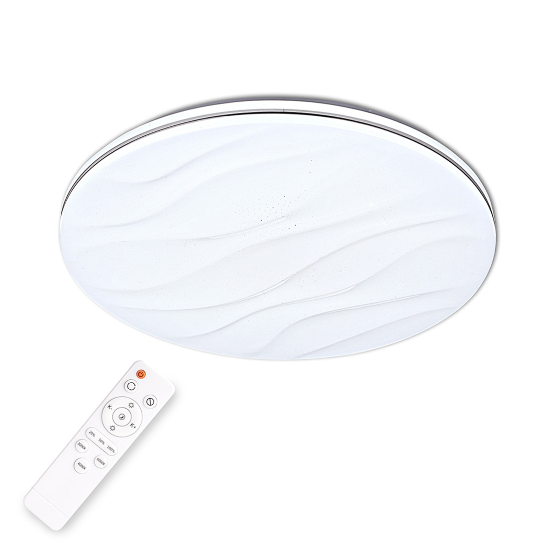 Polux DESERT LED - Ceiling light - CCT 2700K-6500K - 1x24W - Ø: 38,0cm - White