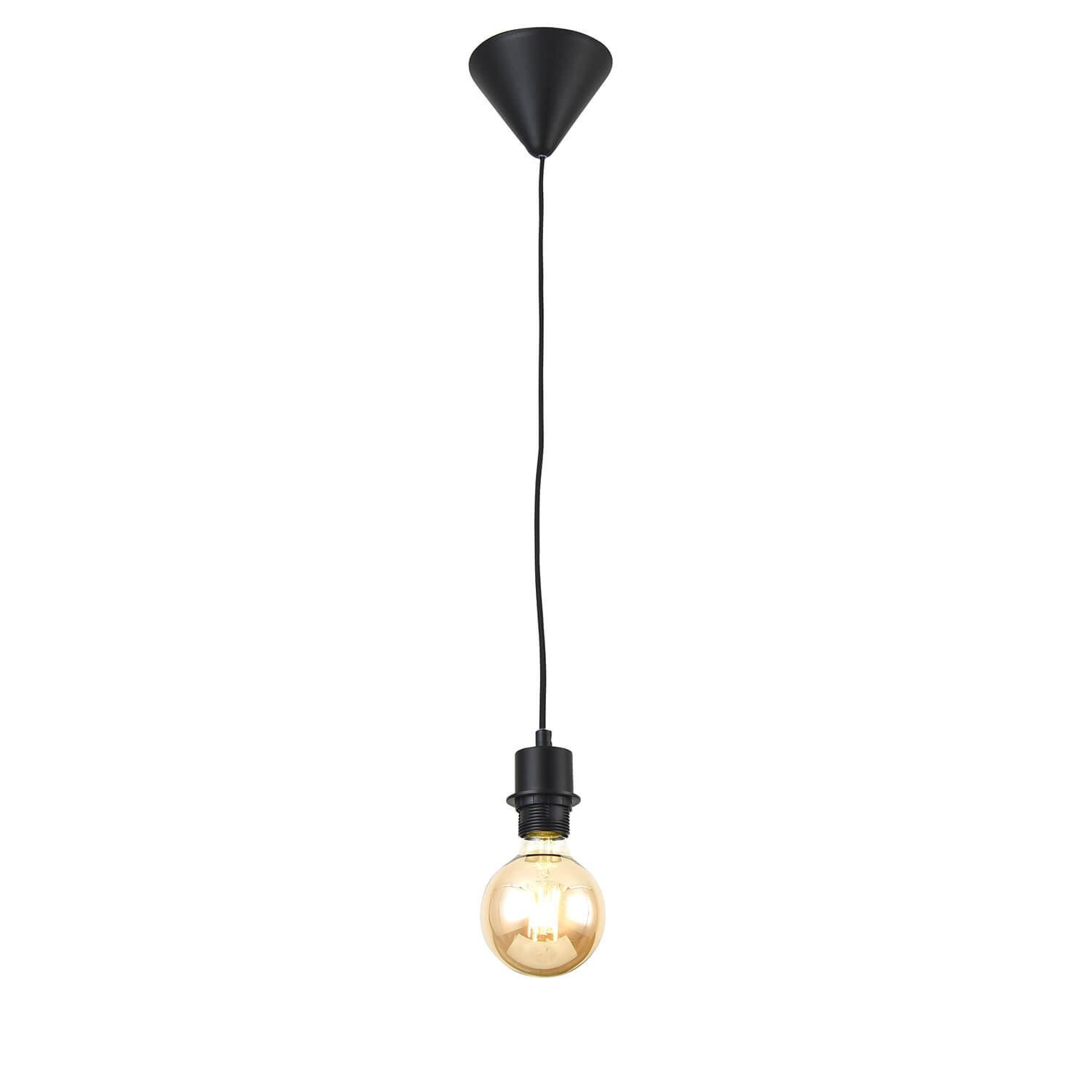 Riippuvalaisimen johtosarja FocusLight DENNIS 150cm - 1xE27 42W  - Musta