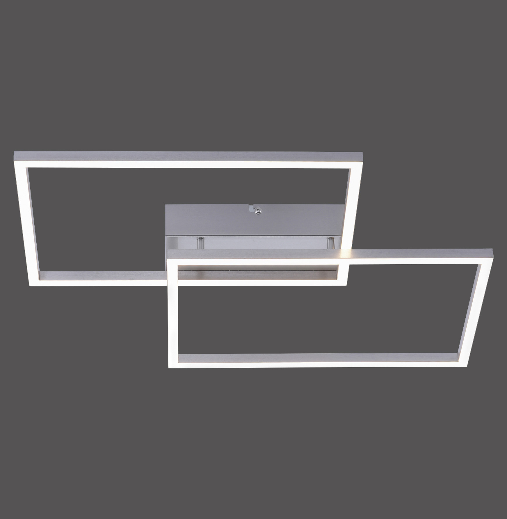 Kattovalaisin Leuchten Direkt Iven, teräs, 75,5x56,2x7cm, 40W