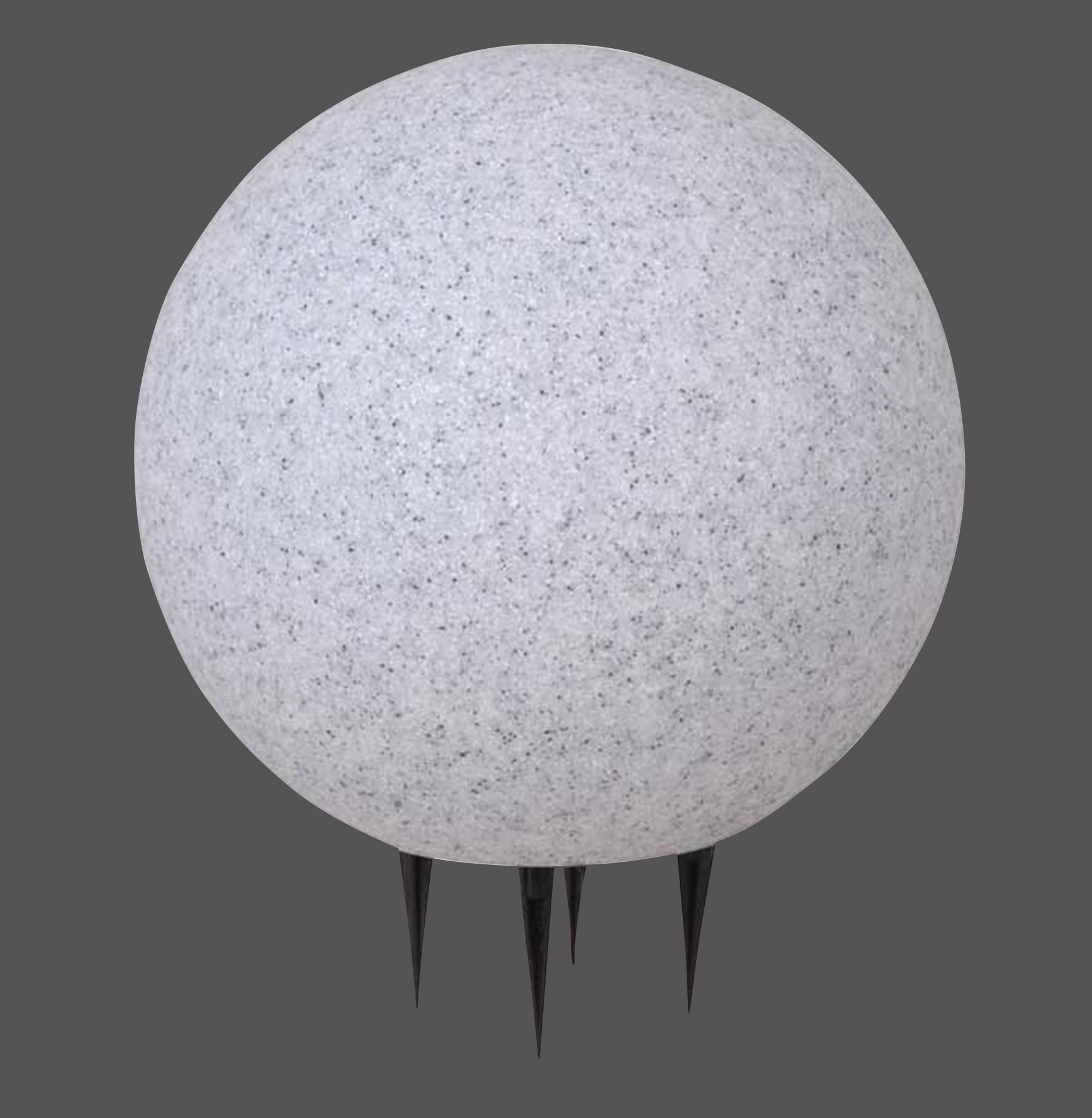 Ulkovalaisin Leuchten Direkt Fadia, Ø30cm, harmaa