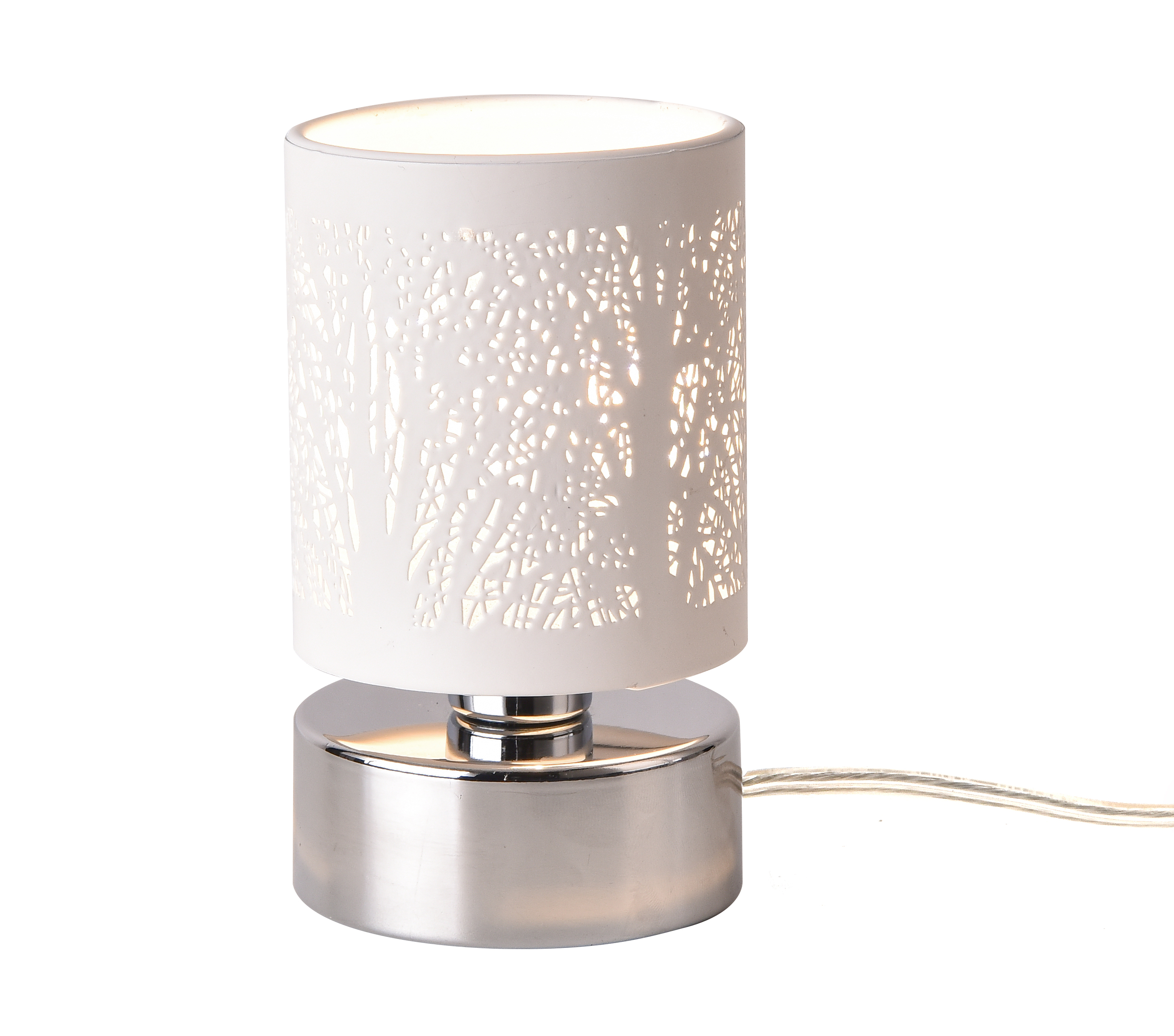 Pöytävalaisin FocusLight METSÄ - 7x12,5cm- 1xG9 18W - Valkoinen