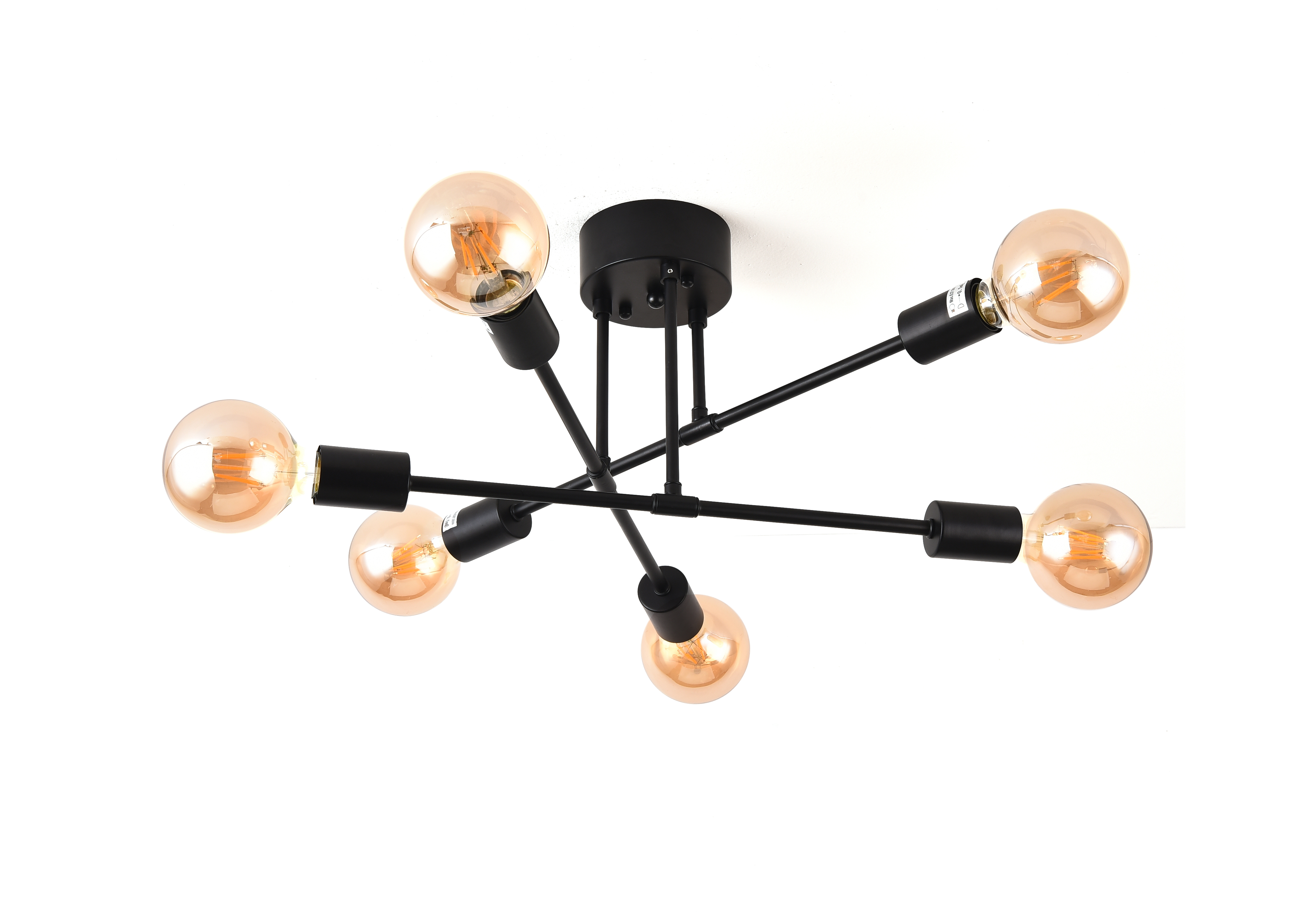 Ceiling lamp FocusLight MARILYN 52cm, 6xE27, black