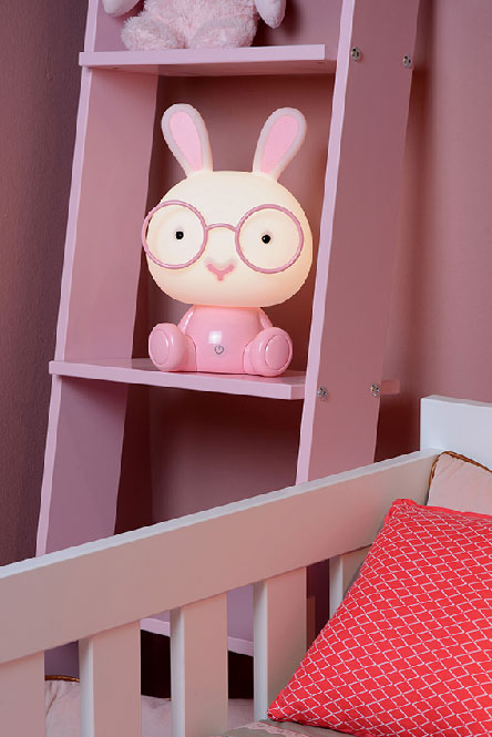 POLUX KROLIK LED - Table lamp - Pink - Integrated LED - 2,5W LED(INCL.)