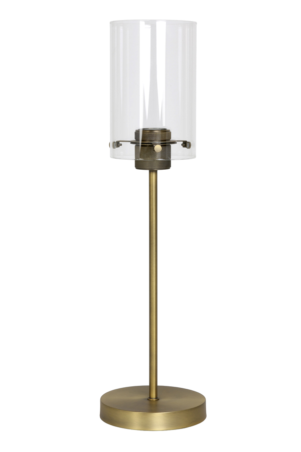 Table lamp Ø15x56,5 cm VANCOUVER ant.bronze-glass