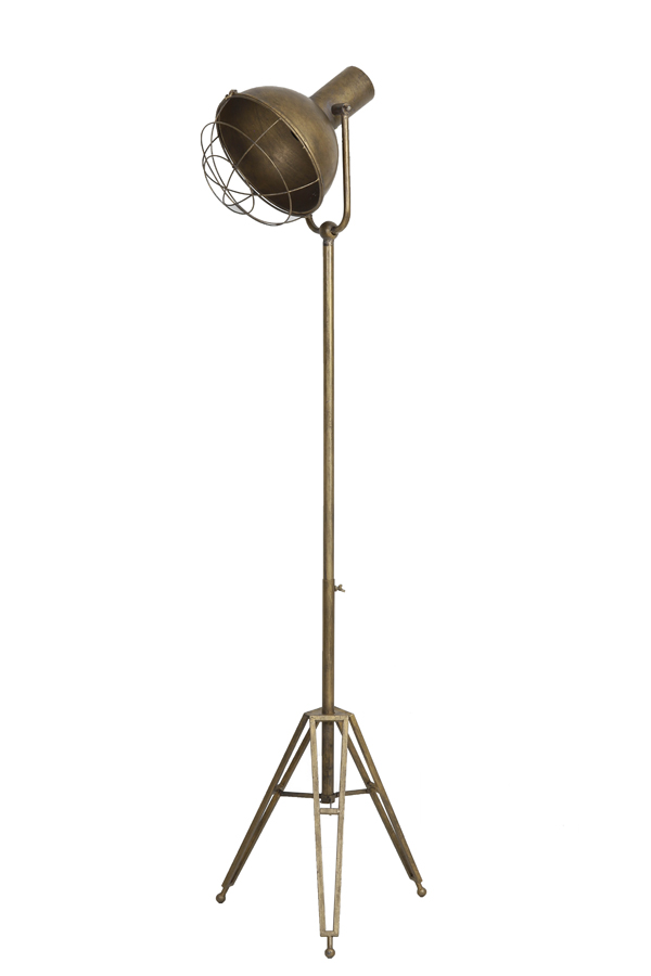 Floor lamp tripod 51x46x120-175 cm KYAN bronze