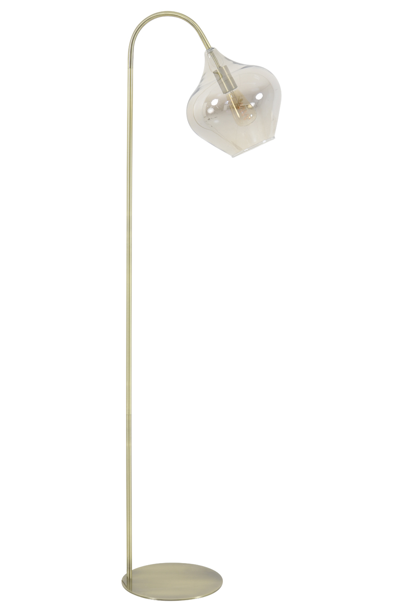 Floor lamp 45x28x160 cm RAKEL antique bronze+smoked