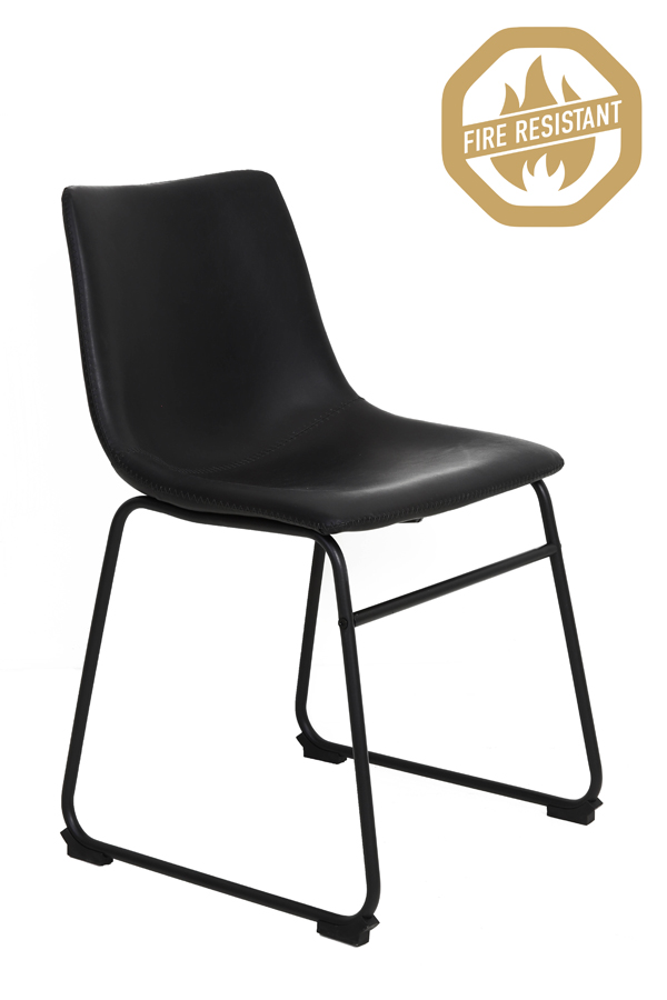 Dining chair 47x42x80 cm JEDDO FR black-black