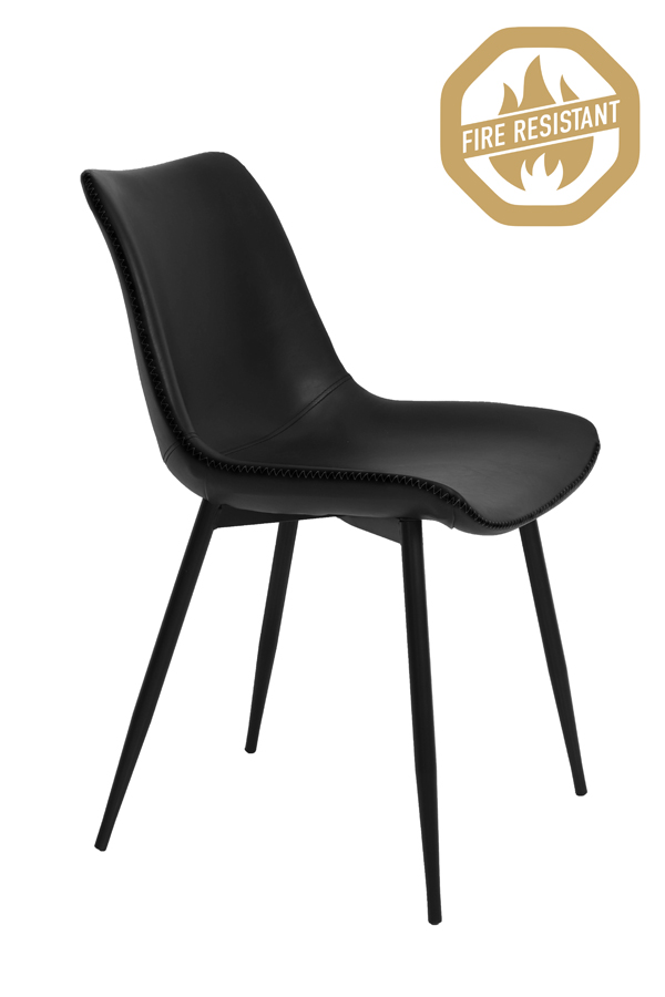 Dining chair 56x46x78 cm KOVAC FR black-black