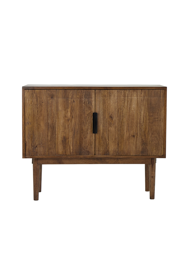 Cabinet 100x40x80 cm BITIKA wood dark brown