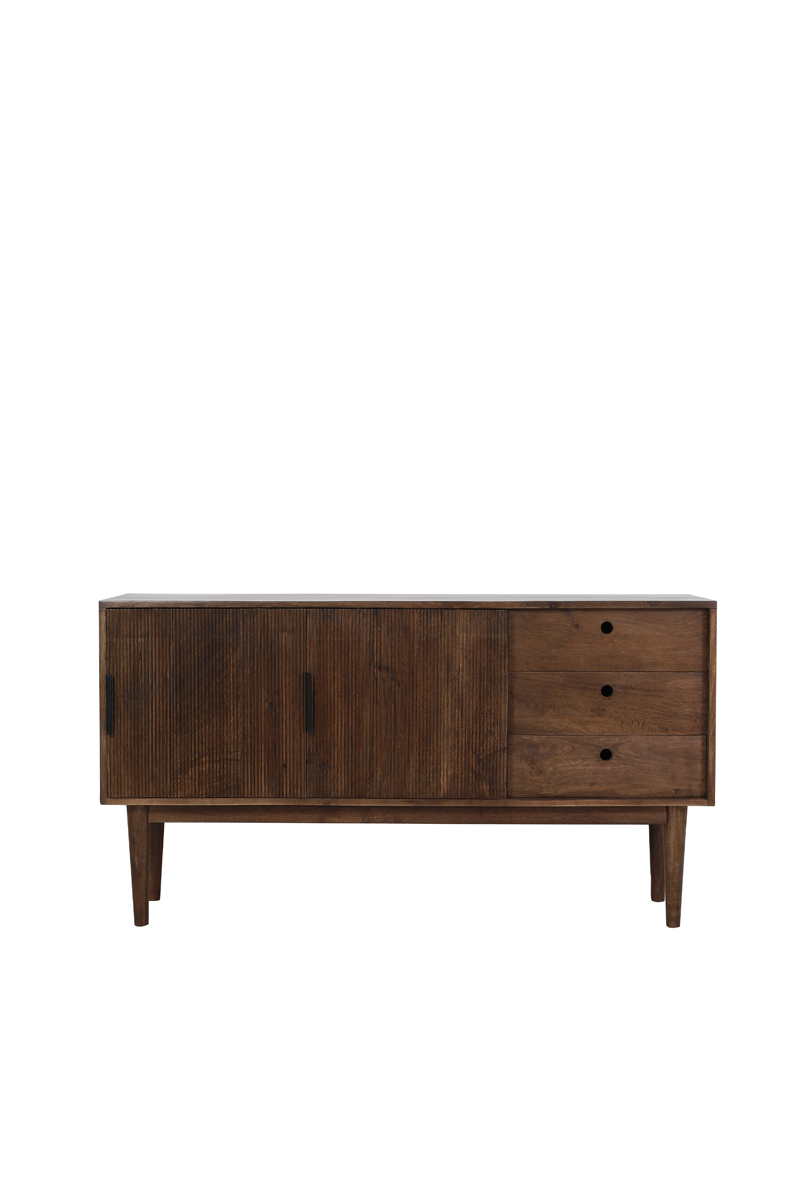 Cabinet 150x40x80 cm BITIKA wood dark brown
