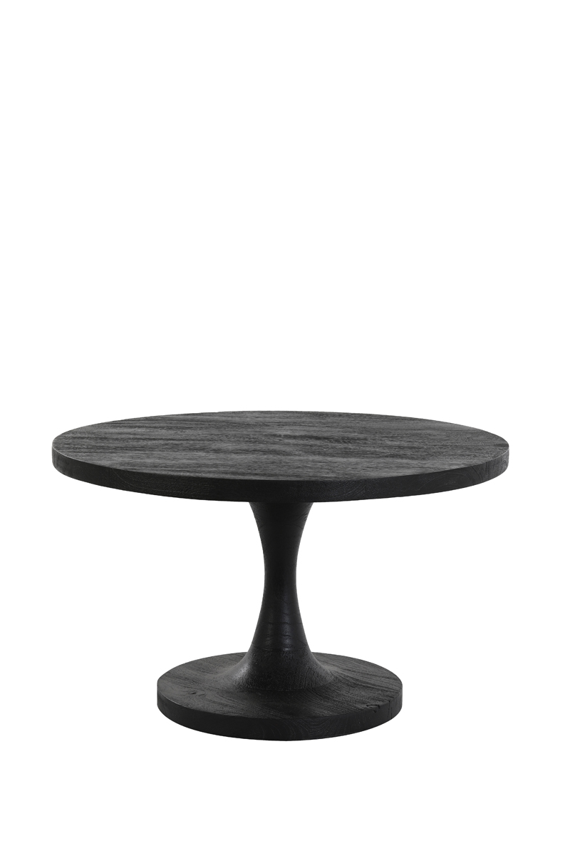 Side table Ø60x36 cm BICABA wood black