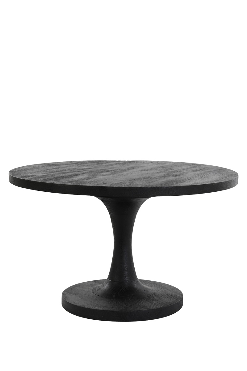 Coffee table Ø70x40 cm BICABA wood black