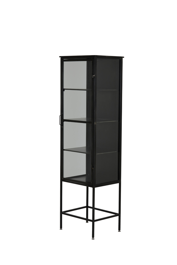 Display cabinet 47,5x40x170 cm NENA antique black