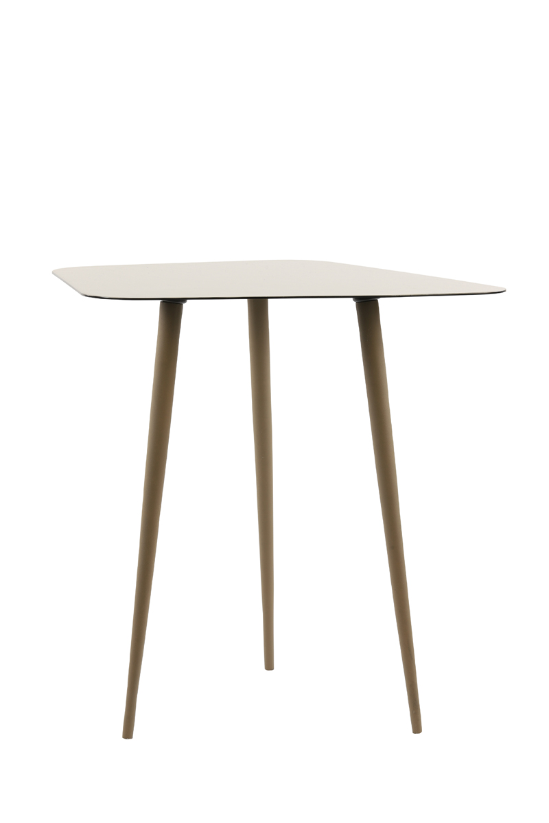 Side table 57x51x52 cm MENOL sand+brown