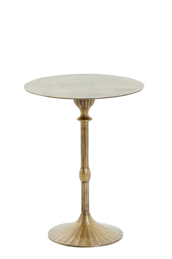 Side table Ø40x50 cm JANNA antique bronze