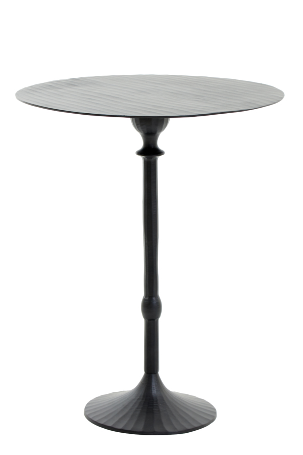 Side table Ø50x60 cm JANNA matt black