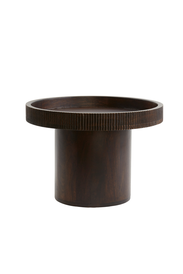 Side table Ø50x35 cm KALOMO wood russet