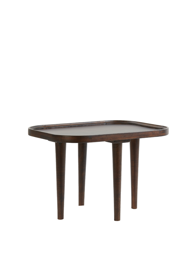 Side table 55x40x40 cm MAZABE wood russet