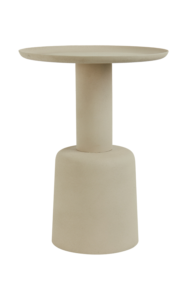 Side table Ø39x52 cm MILAKI light grey