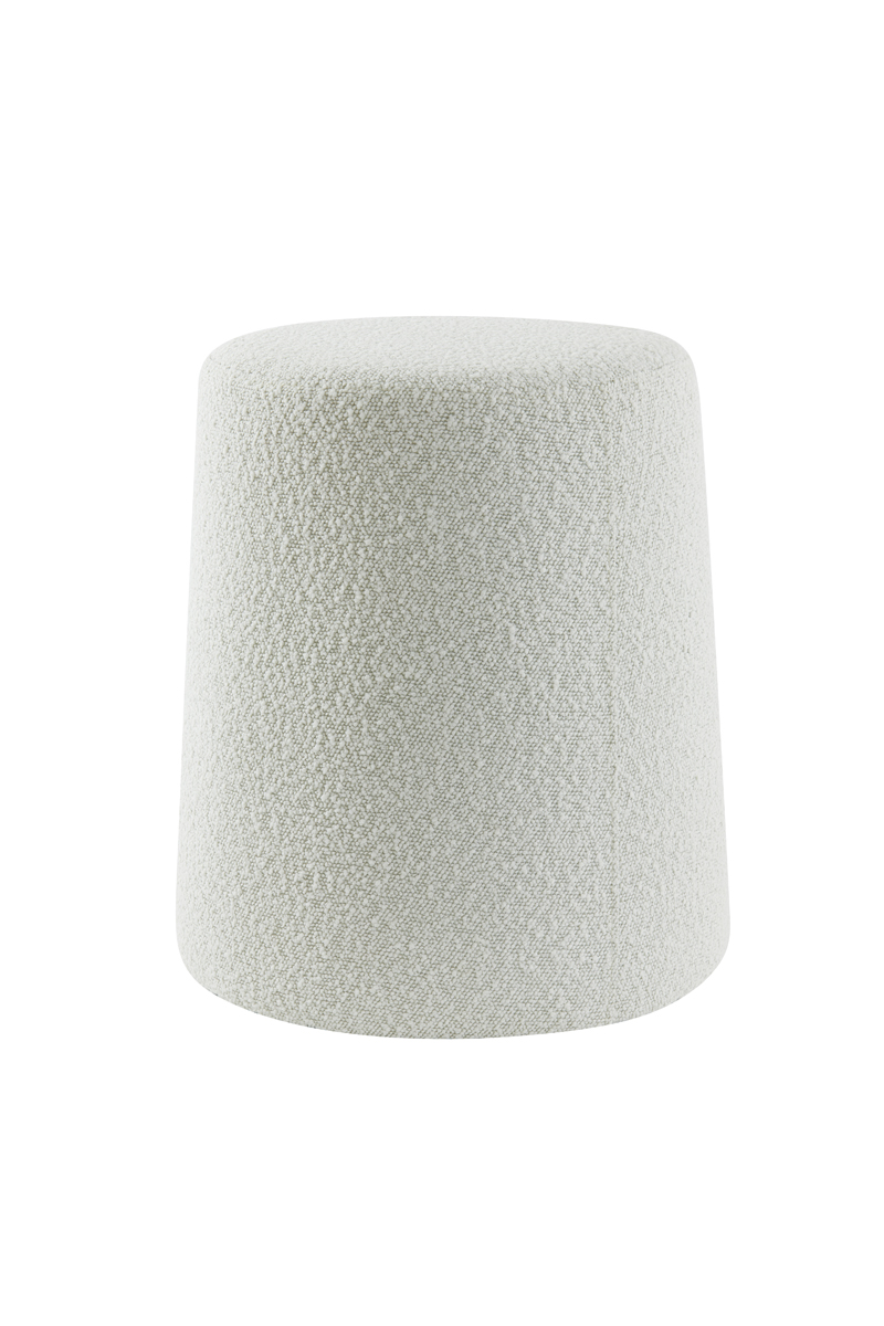 Stool Ø39x45 cm LAURYN bouclé cream