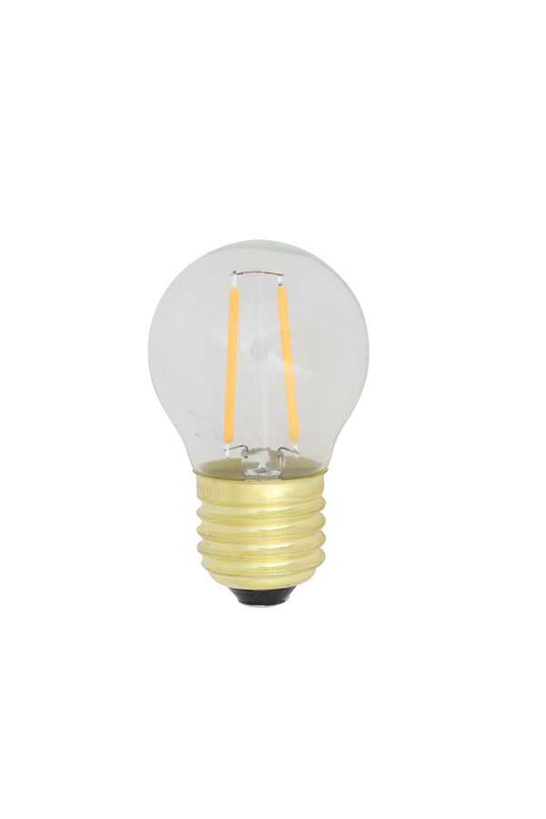 LED spherical Ø4,5x7 cm LIGHT 2W clear E27 dimmable