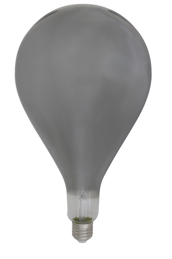 Deco LED pear Ø16x32 cm LIGHT 4W smoked E27 dimmable