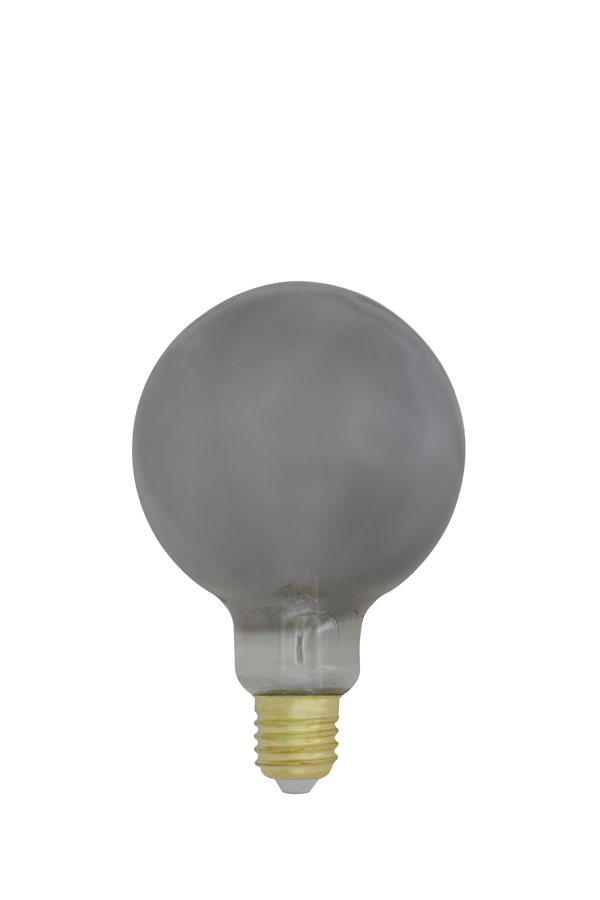 Deco LED globe Ø9,5x14 cm LIGHT 4W smoked E27 dimmable