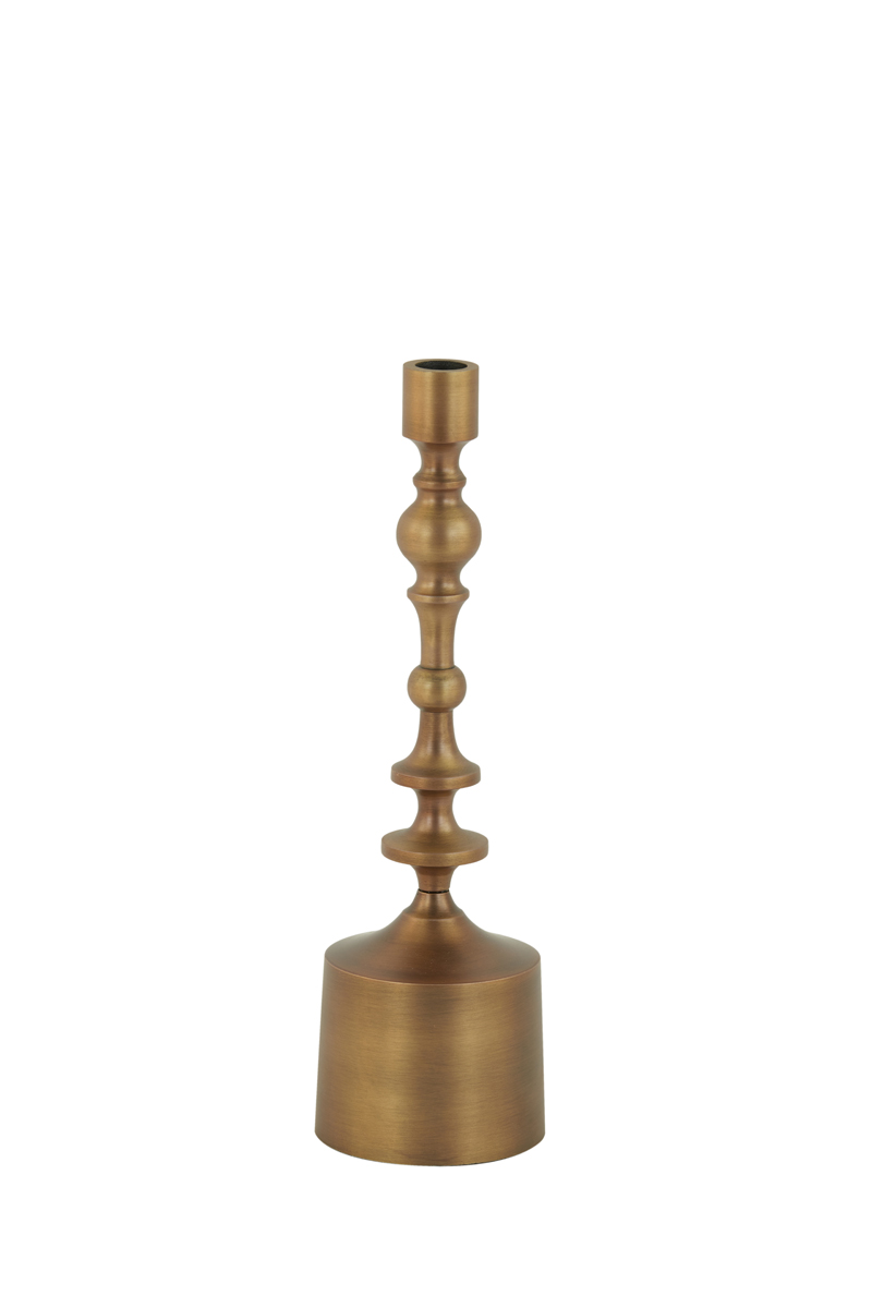 Candle holder Ø10x34 cm SHEVA matt brown bronze