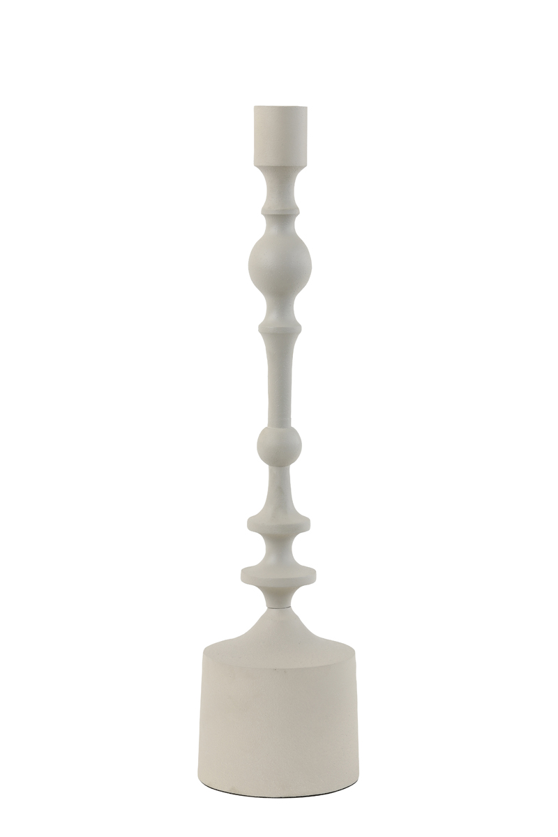 Candle holder Ø10x42 cm SHEVA matt light grey