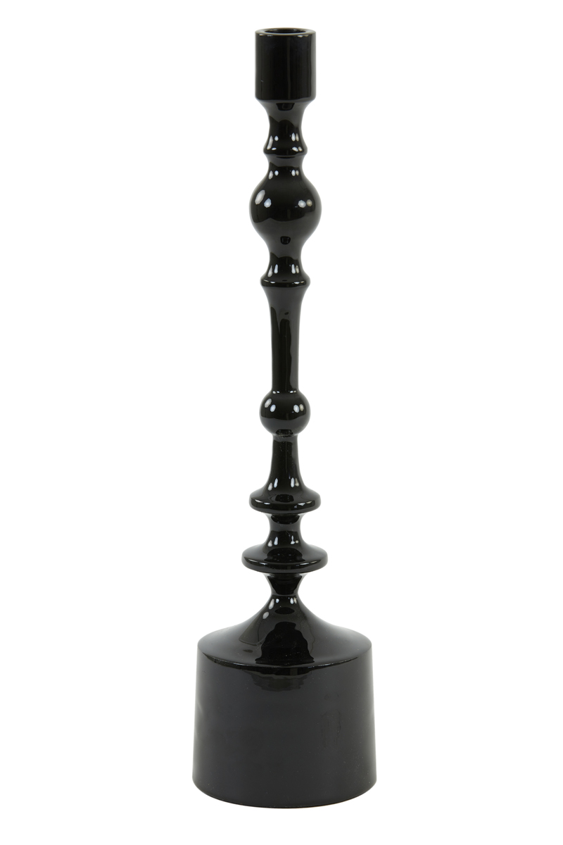 Candle holder Ø10x42 cm SHEVA shiny black