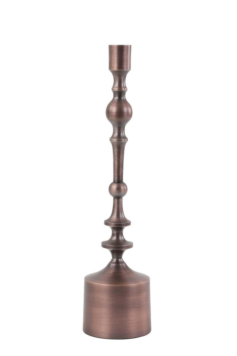 Candle holder Ø10x42 cm SHEVA matt antique copper