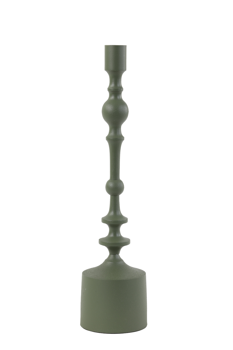 Candle holder Ø10x42 cm SHEVA matt olive green