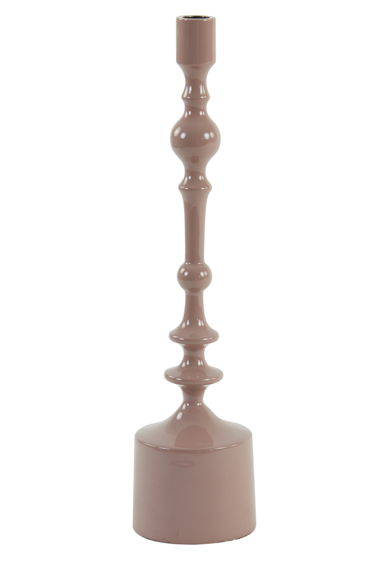 Candle holder Ø10x42 cm SHEVA shiny old pink