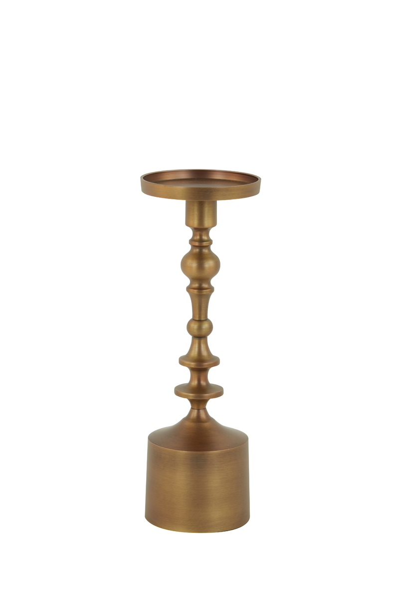 Candle holder Ø11x33 cm SHEVA matt brown bronze