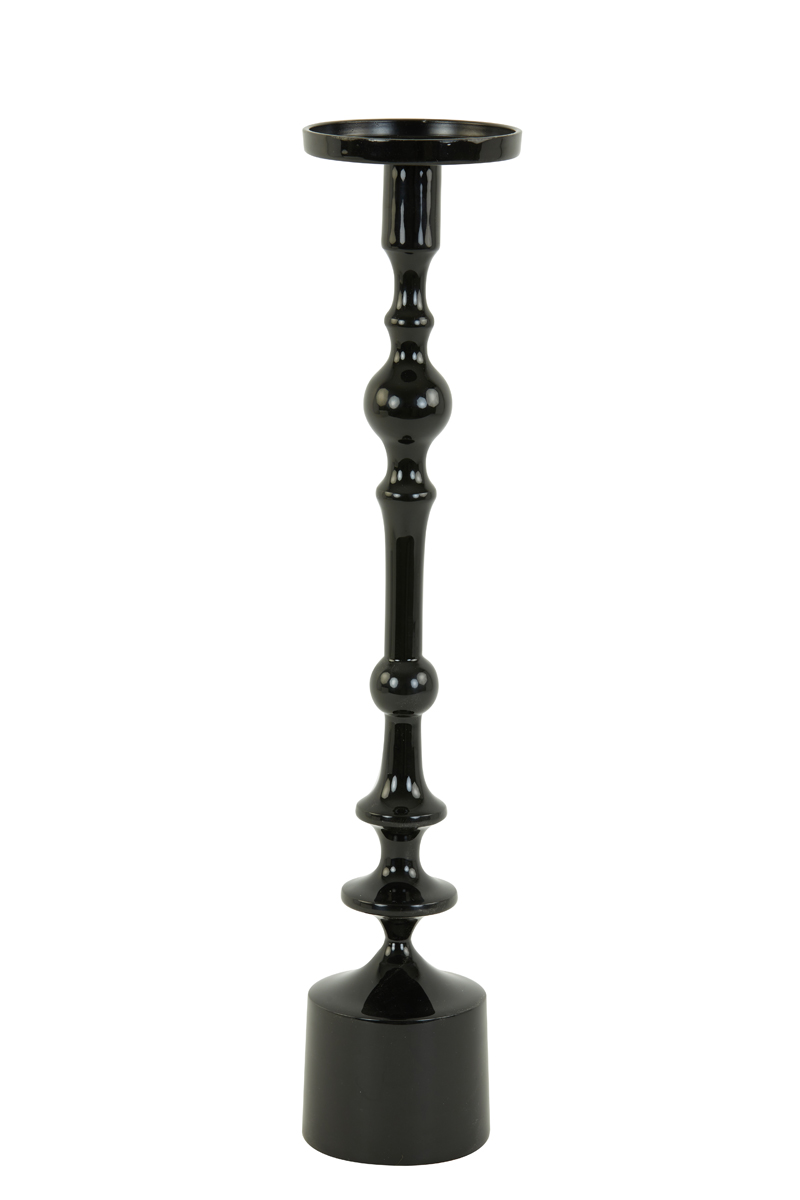 Candle holder Ø11x54 cm SHEVA shiny black