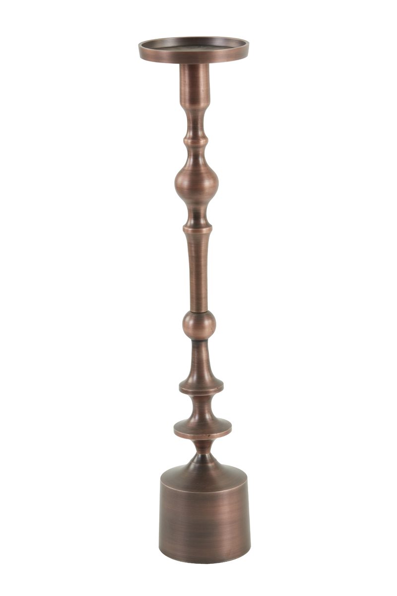 Candle holder Ø11x54 cm SHEVA matt antique copper