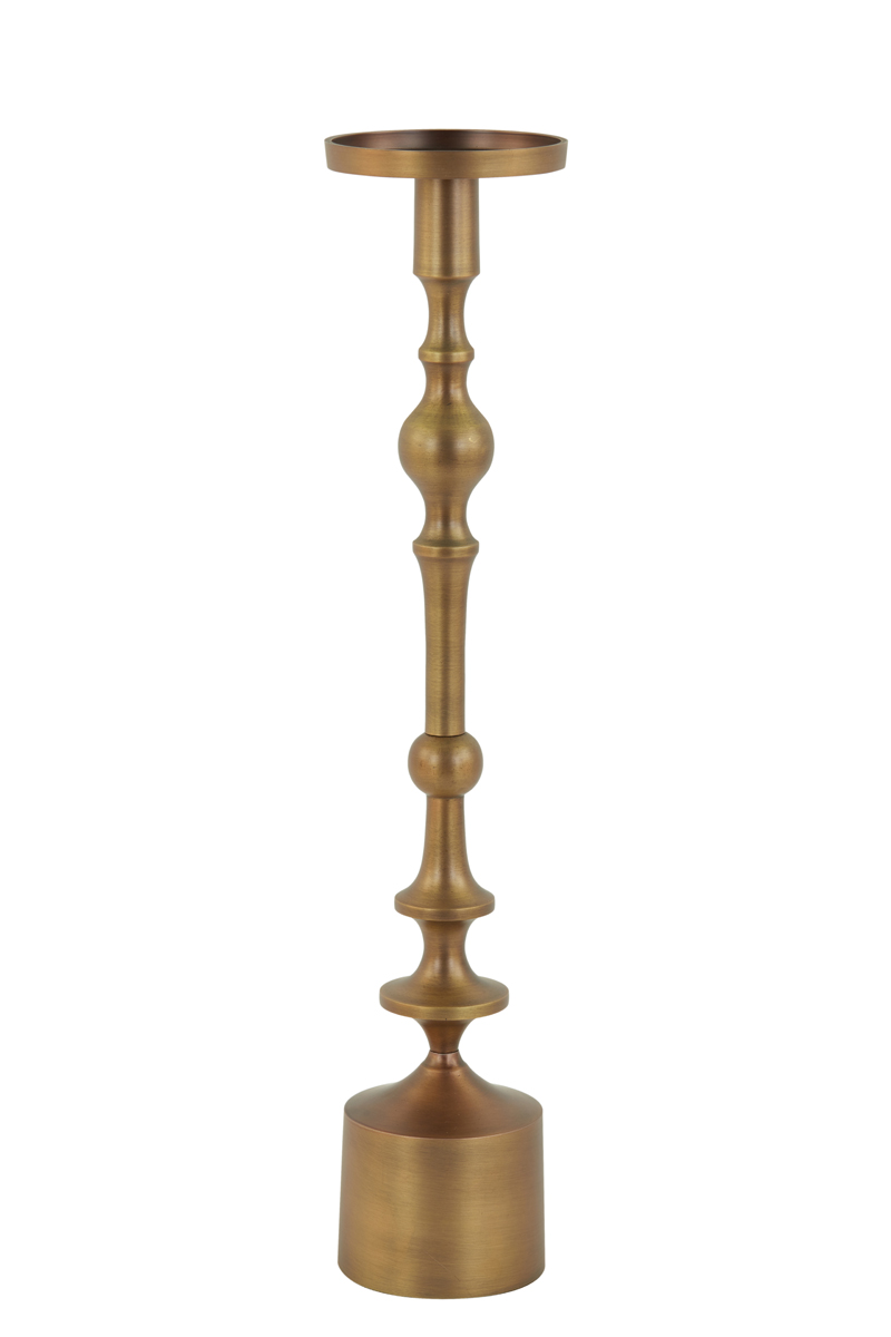 Candle holder Ø11x54 cm SHEVA matt brown bronze